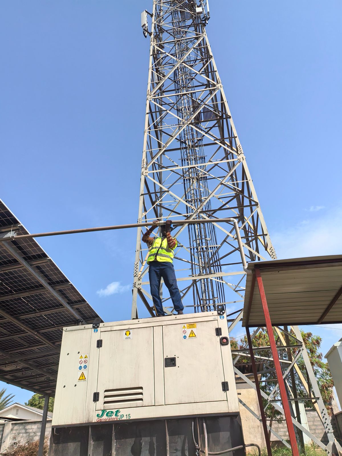 Solar telecom infrastructure